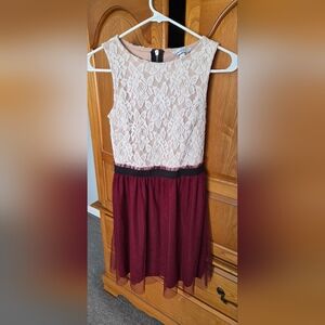 Speechless Cream Lace Dress